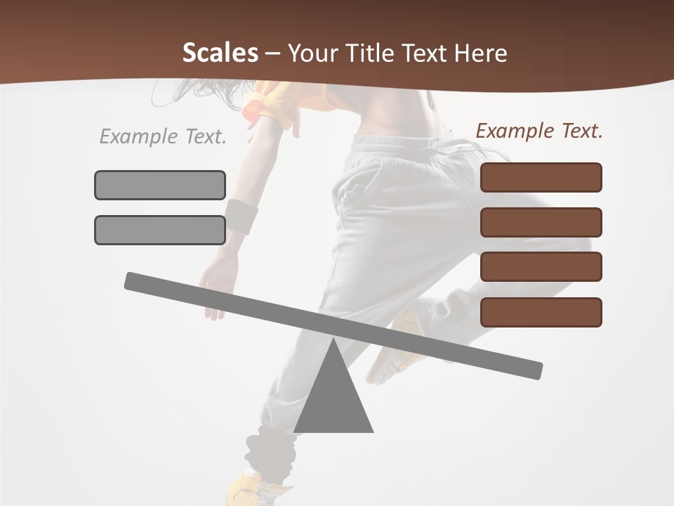 Gymnastic Flexibility Performer PowerPoint Template