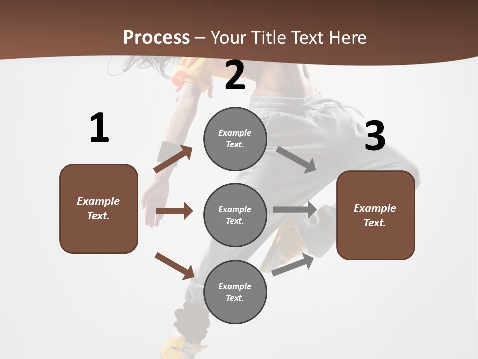 Gymnastic Flexibility Performer PowerPoint Template