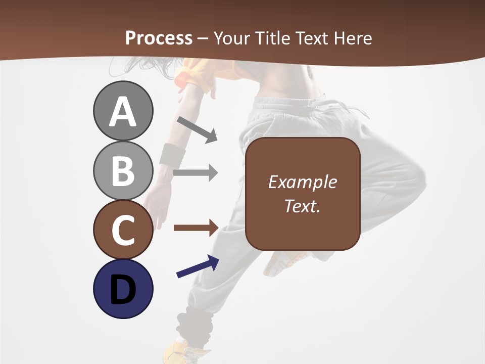 Gymnastic Flexibility Performer PowerPoint Template