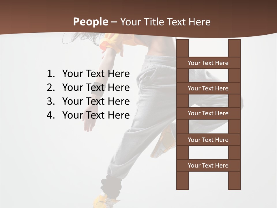 Gymnastic Flexibility Performer PowerPoint Template