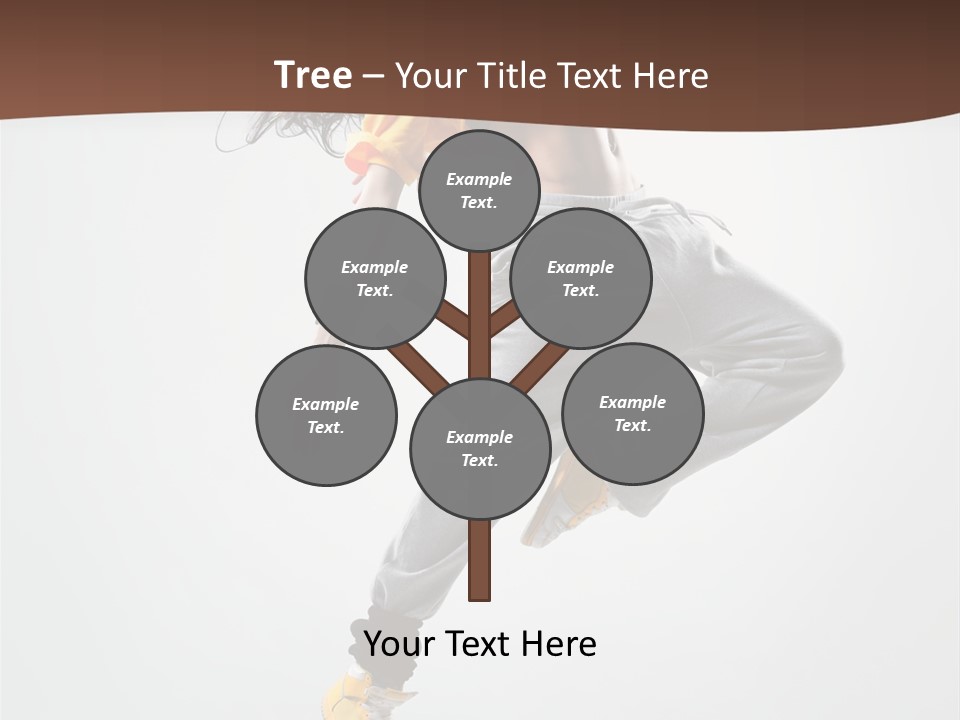 Gymnastic Flexibility Performer PowerPoint Template