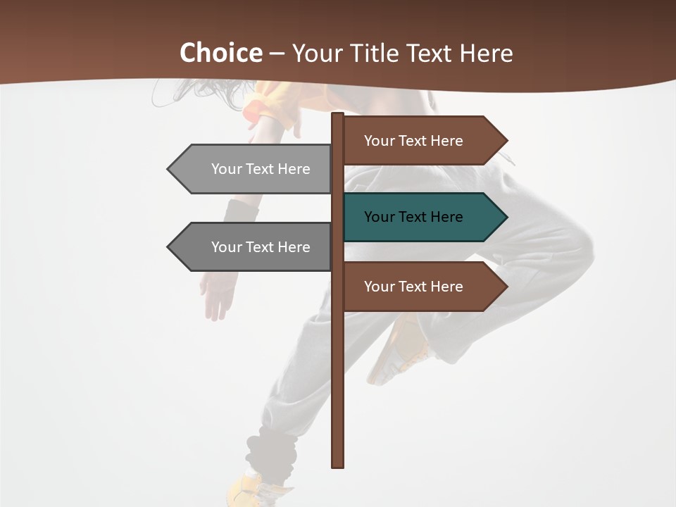 Gymnastic Flexibility Performer PowerPoint Template