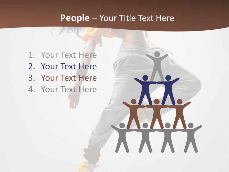 Gymnastic Flexibility Performer PowerPoint Template