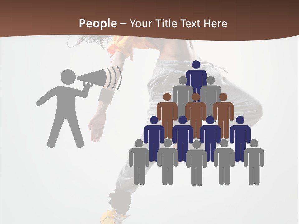 Gymnastic Flexibility Performer PowerPoint Template