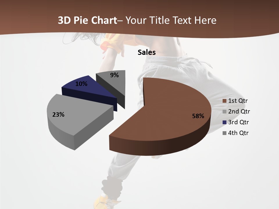 Gymnastic Flexibility Performer PowerPoint Template