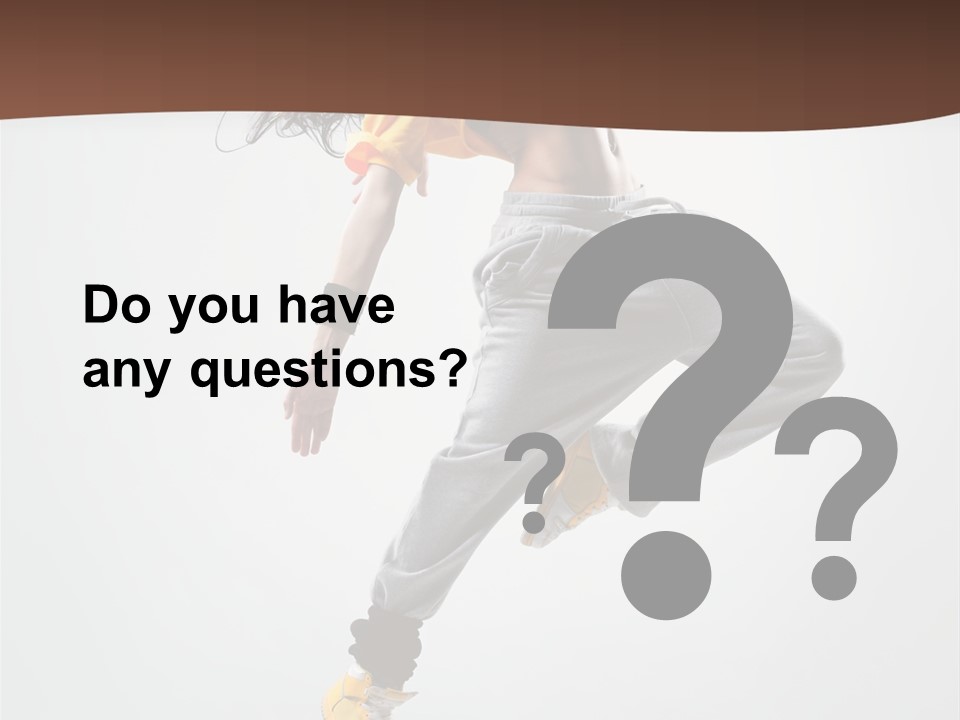 Gymnastic Flexibility Performer PowerPoint Template