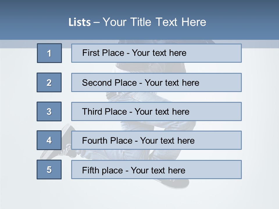 Gymnastic Mid Air Fashion PowerPoint Template