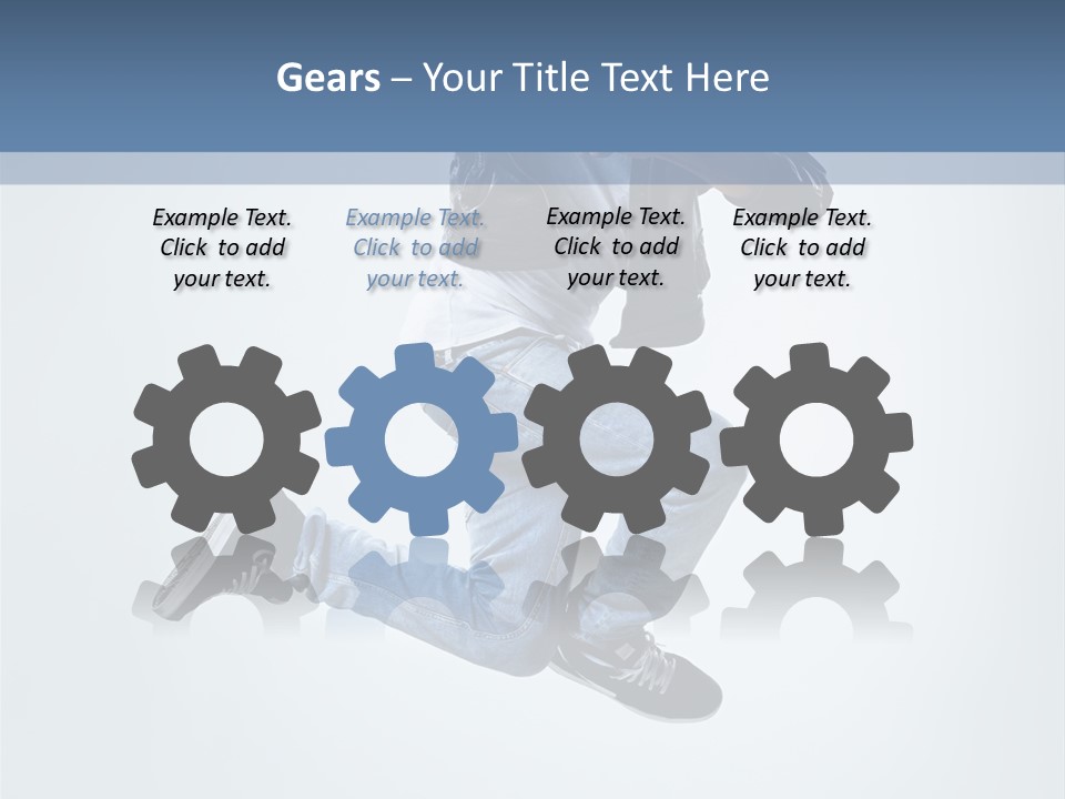 Gymnastic Mid Air Fashion PowerPoint Template