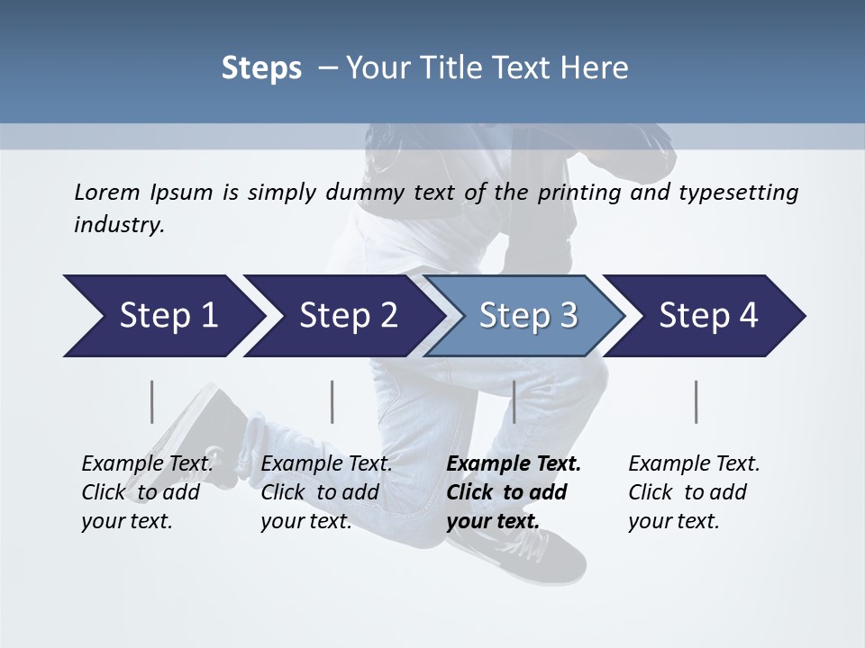 Gymnastic Mid Air Fashion PowerPoint Template