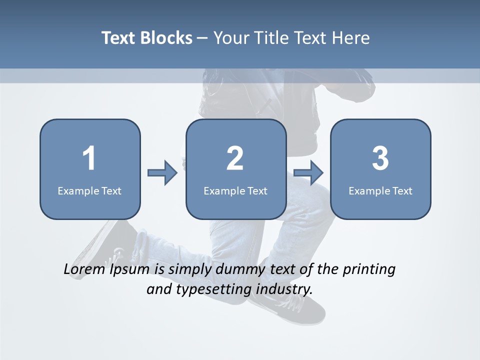 Gymnastic Mid Air Fashion PowerPoint Template