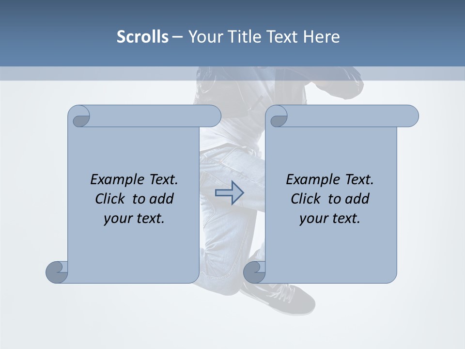 Gymnastic Mid Air Fashion PowerPoint Template