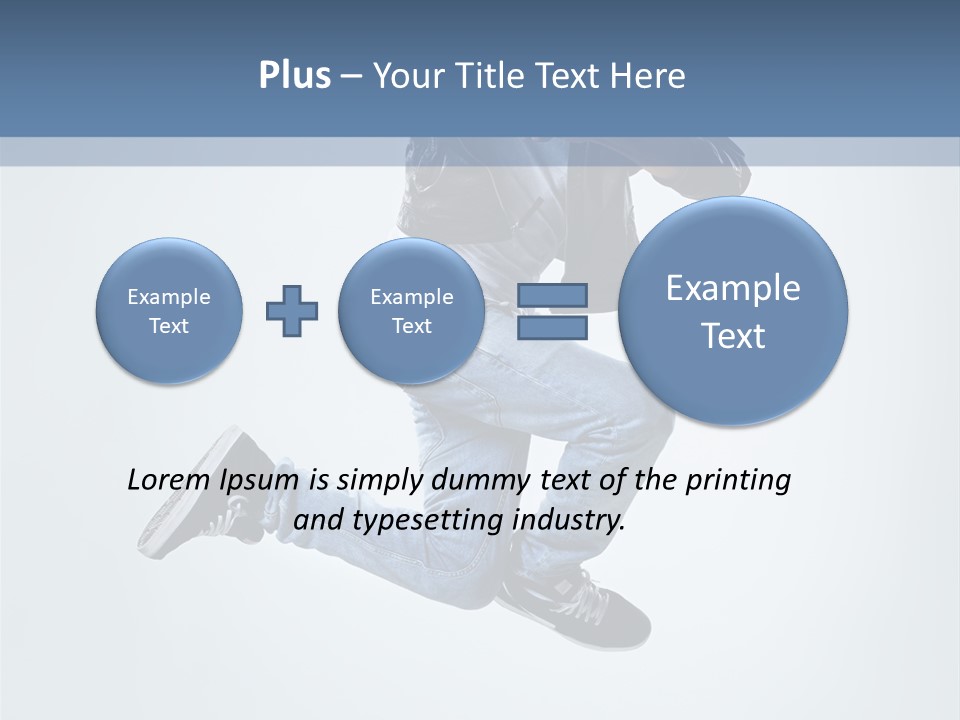 Gymnastic Mid Air Fashion PowerPoint Template