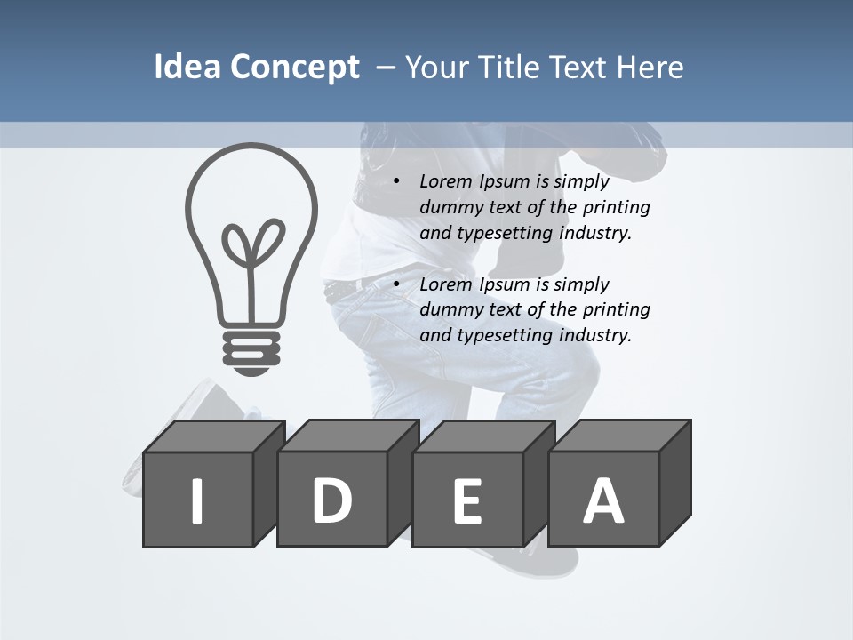 Gymnastic Mid Air Fashion PowerPoint Template