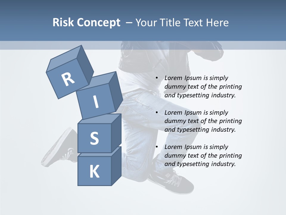 Gymnastic Mid Air Fashion PowerPoint Template