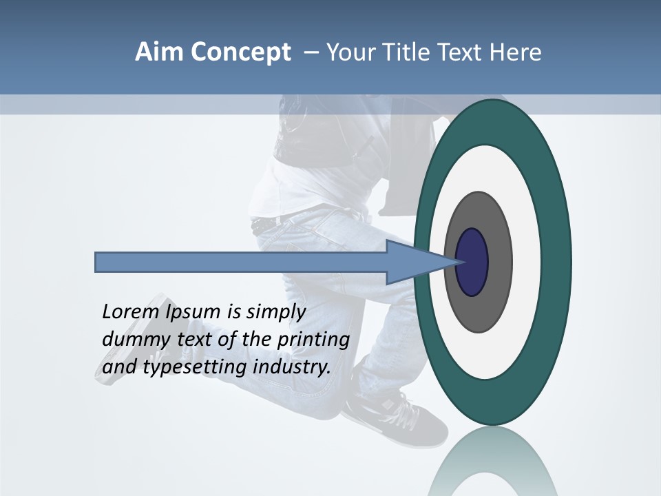 Gymnastic Mid Air Fashion PowerPoint Template