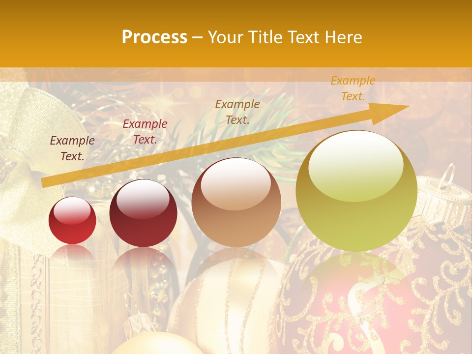 Decoration Card Golden PowerPoint Template