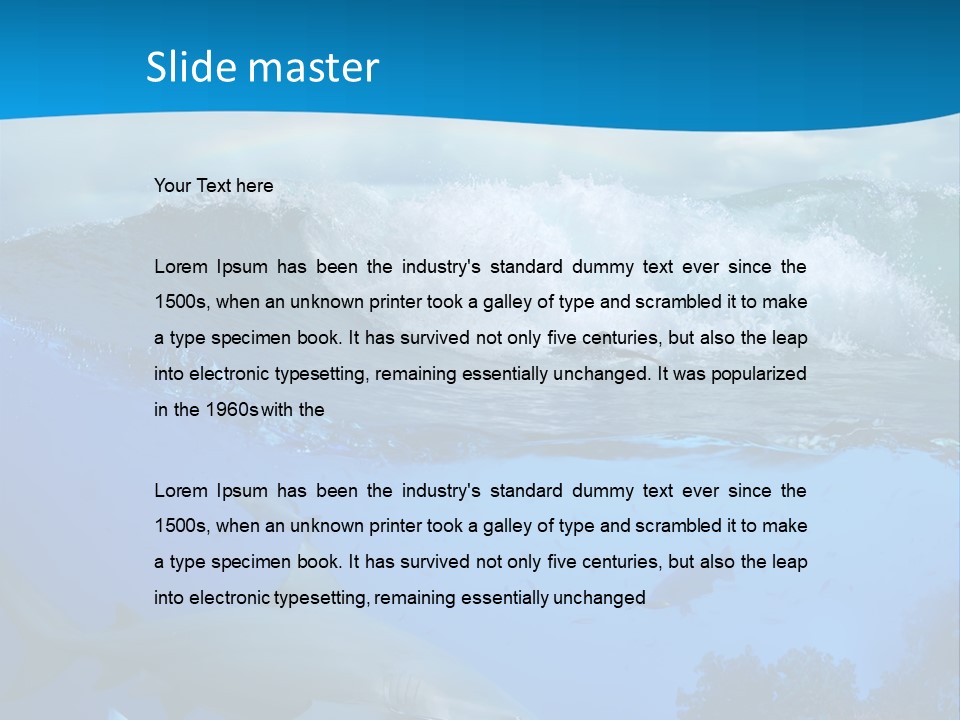 Sport Predator Surfing PowerPoint Template