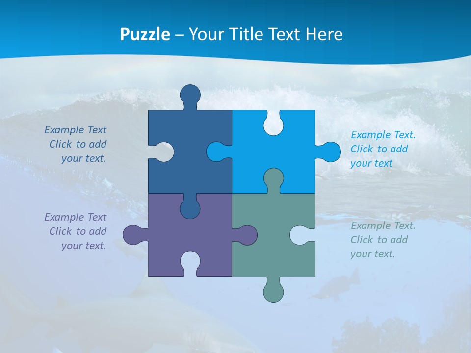 Sport Predator Surfing PowerPoint Template