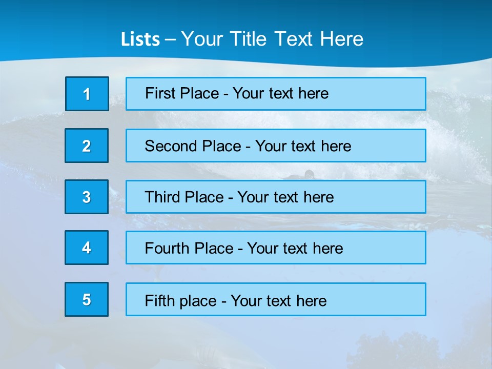 Sport Predator Surfing PowerPoint Template