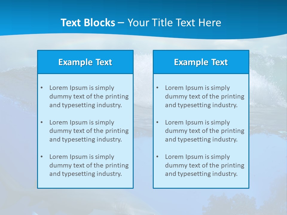 Sport Predator Surfing PowerPoint Template