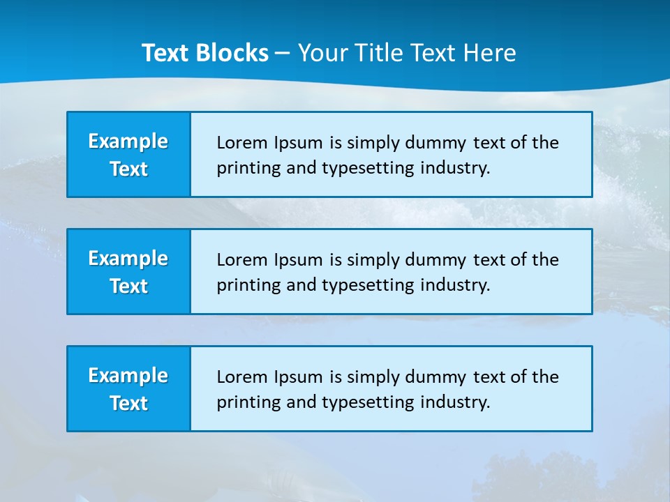 Sport Predator Surfing PowerPoint Template