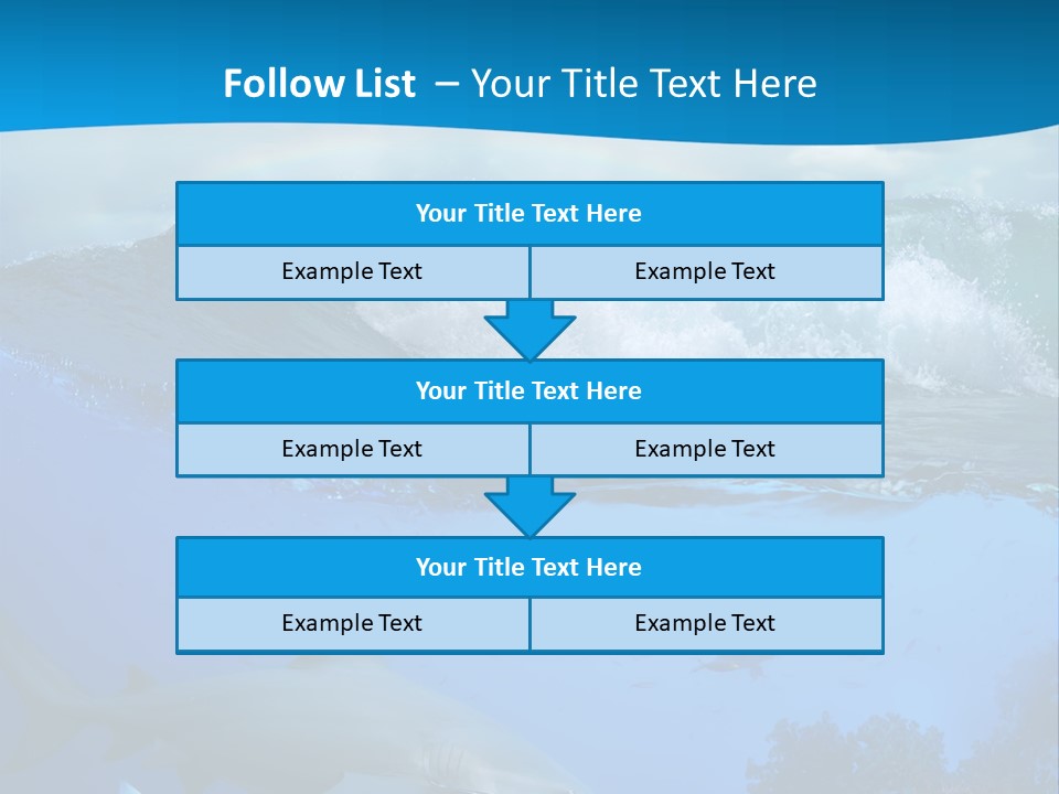 Sport Predator Surfing PowerPoint Template