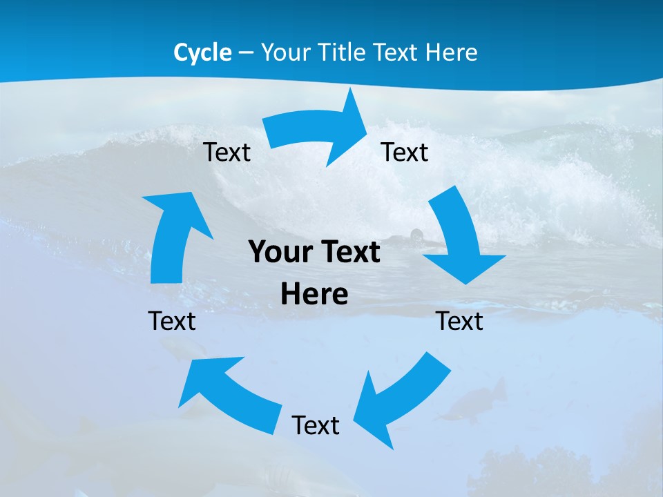 Sport Predator Surfing PowerPoint Template