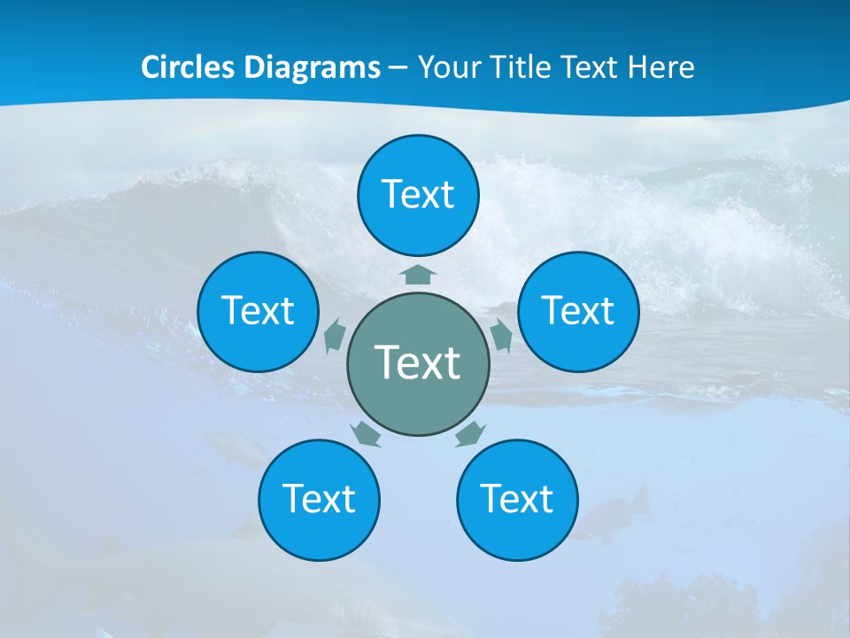 Sport Predator Surfing PowerPoint Template