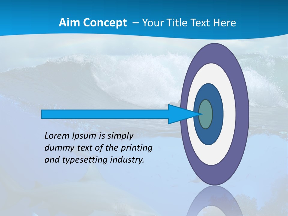 Sport Predator Surfing PowerPoint Template