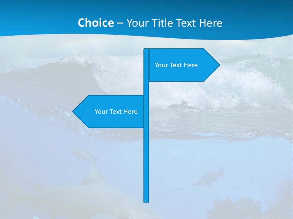 Sport Predator Surfing PowerPoint Template