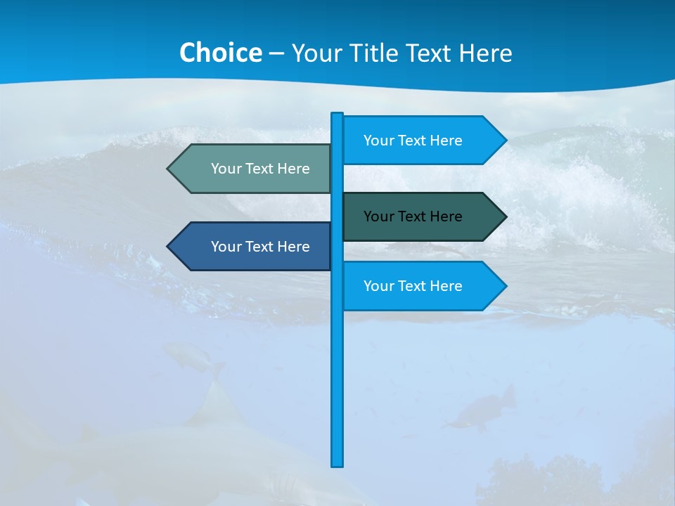 Sport Predator Surfing PowerPoint Template