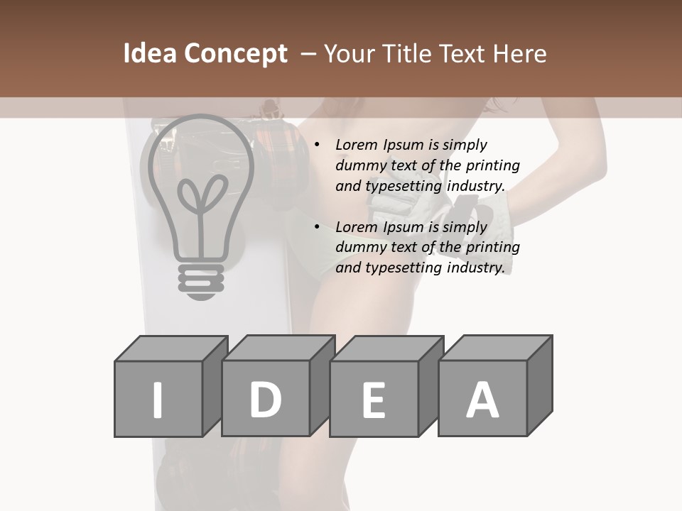 Hat Fashion Happiness PowerPoint Template