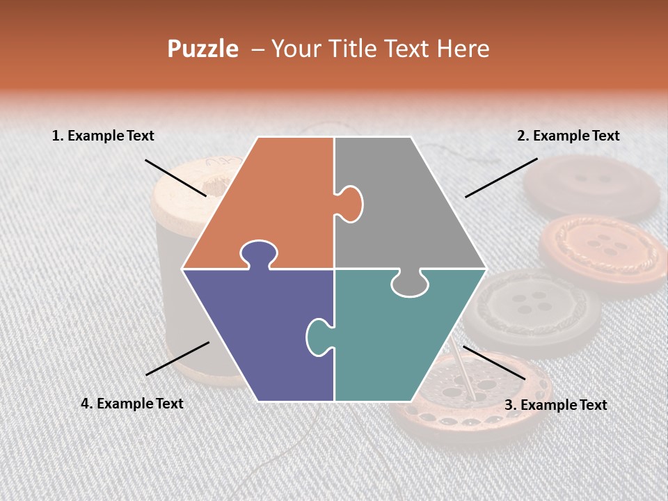 Jeans Contemporary Canvas PowerPoint Template