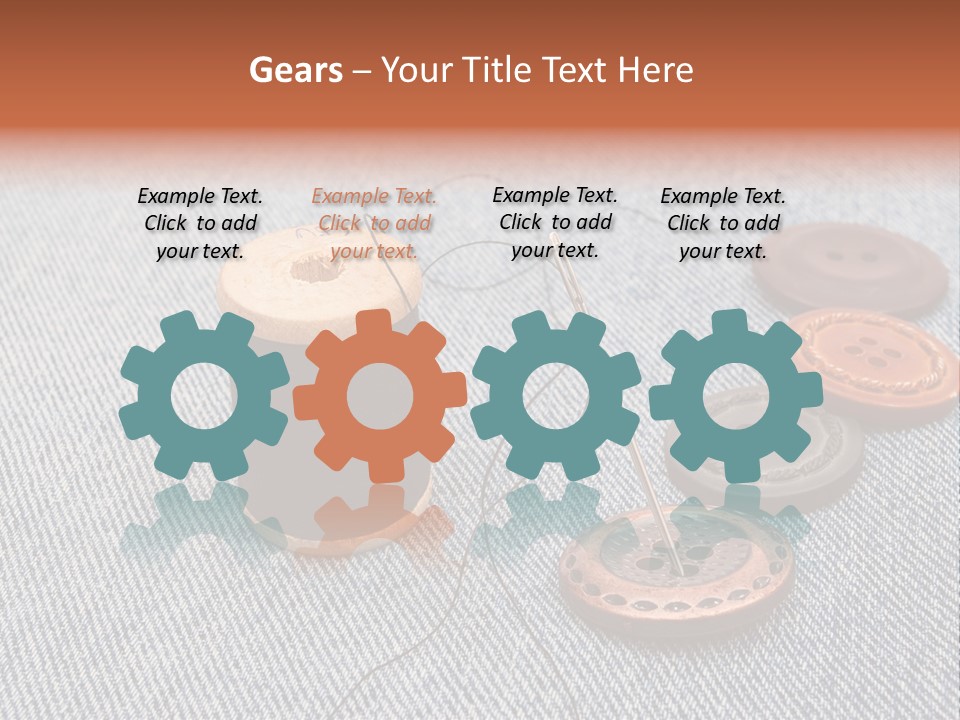 Jeans Contemporary Canvas PowerPoint Template