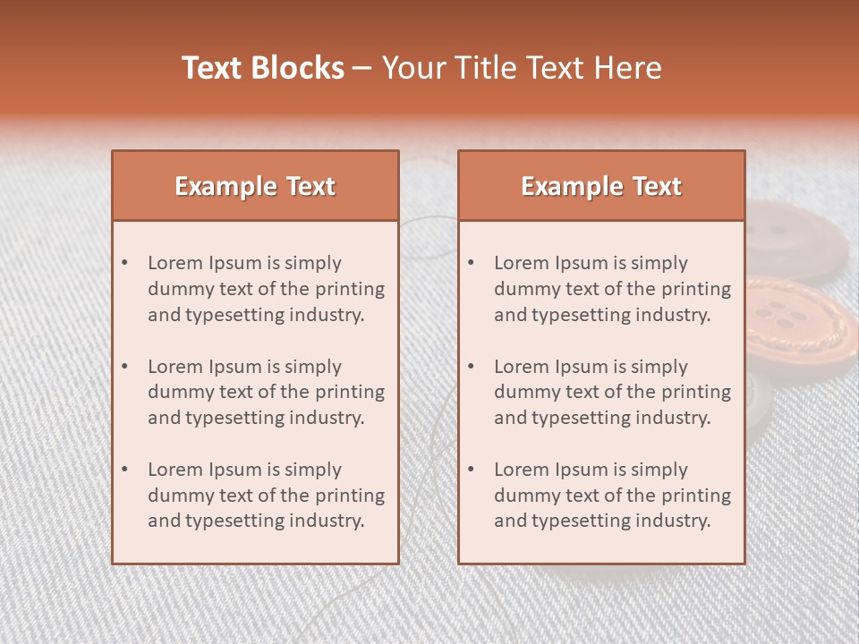 Jeans Contemporary Canvas PowerPoint Template