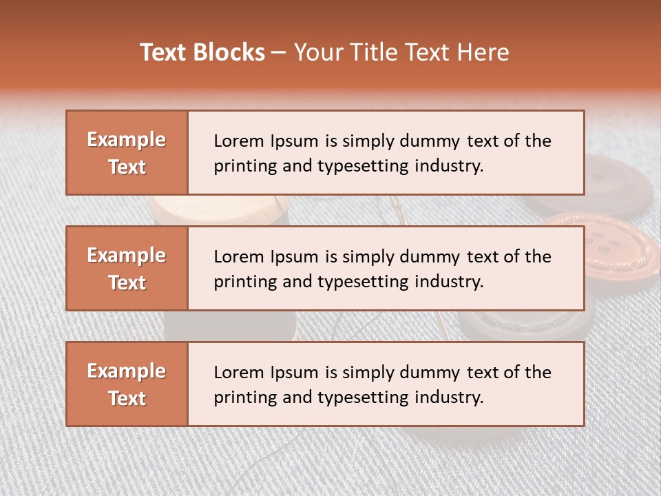 Jeans Contemporary Canvas PowerPoint Template