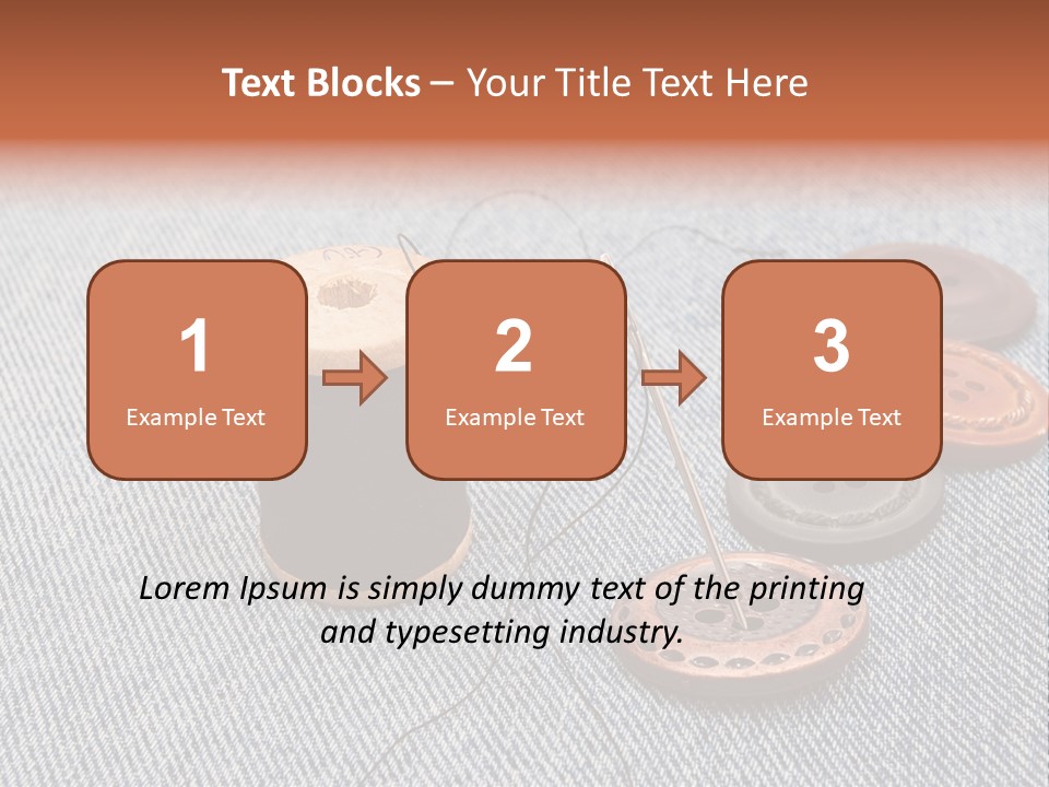 Jeans Contemporary Canvas PowerPoint Template