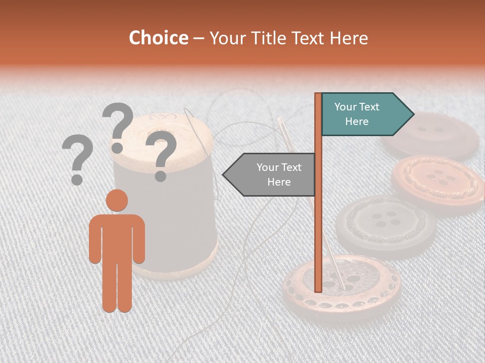 Jeans Contemporary Canvas PowerPoint Template