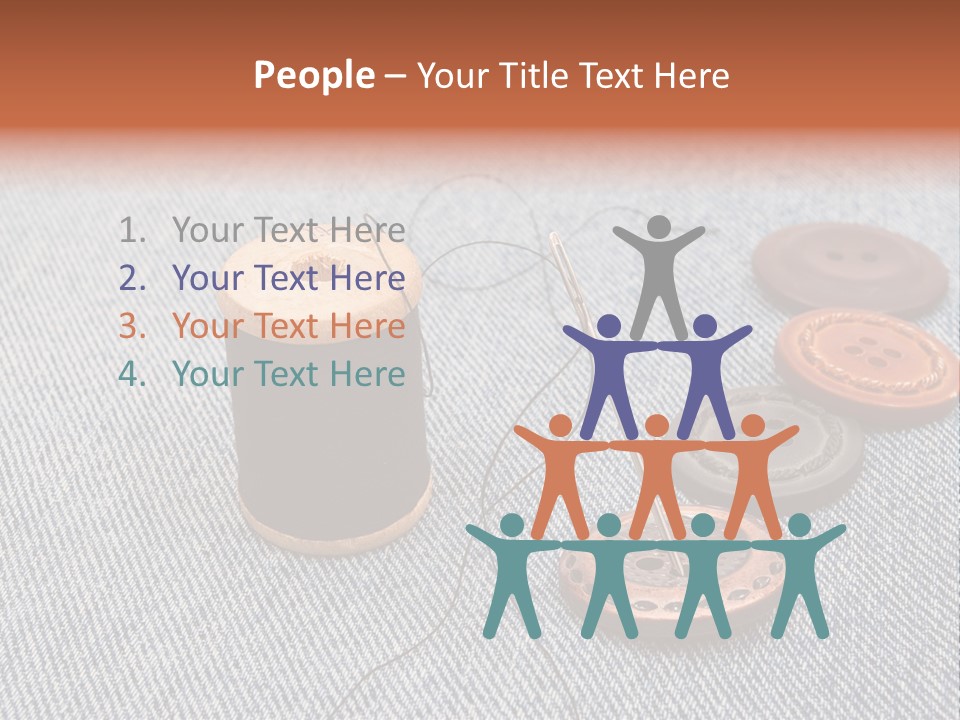 Jeans Contemporary Canvas PowerPoint Template