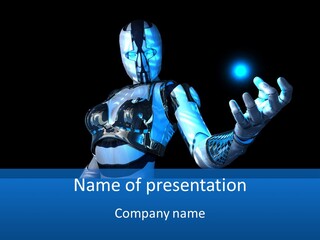 Steel Mechanical Face PowerPoint Template