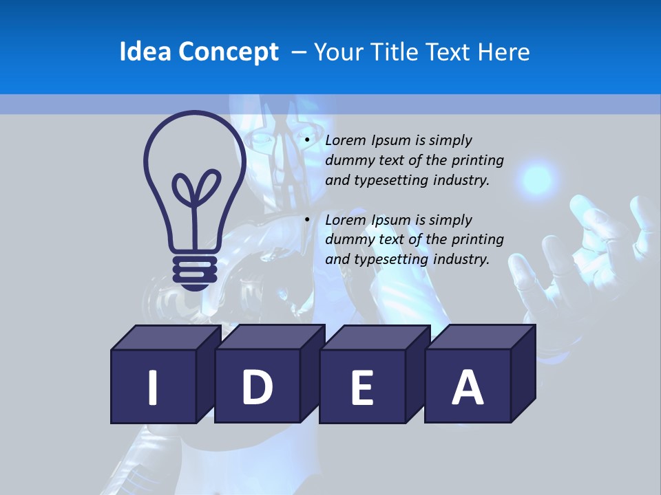 Steel Mechanical Face PowerPoint Template
