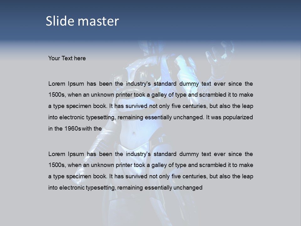 Face Beautiful Robotics PowerPoint Template