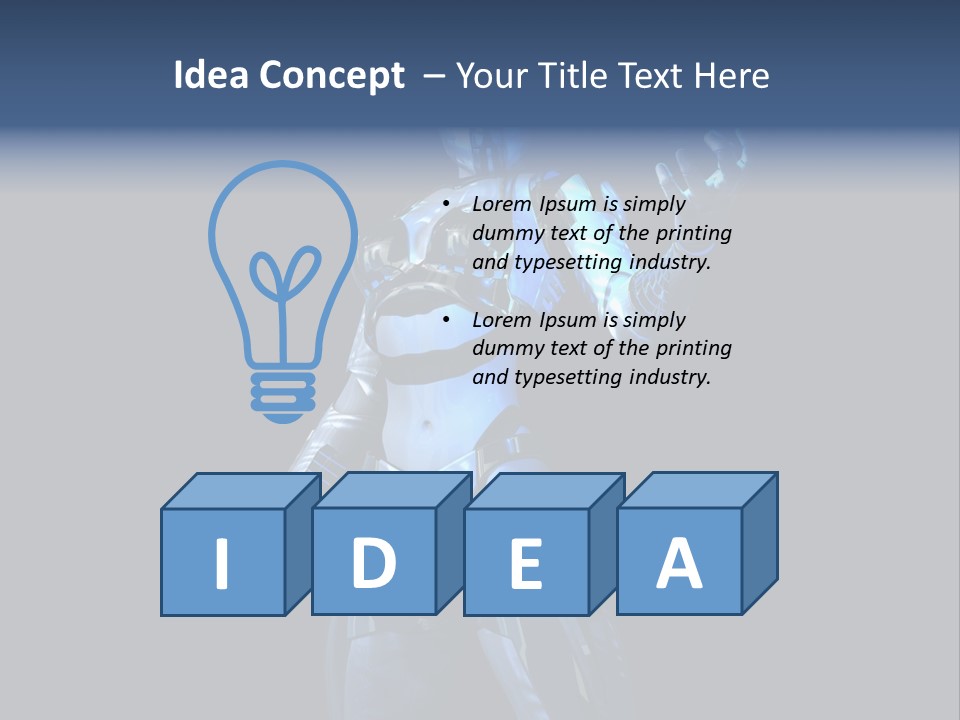 Face Beautiful Robotics PowerPoint Template