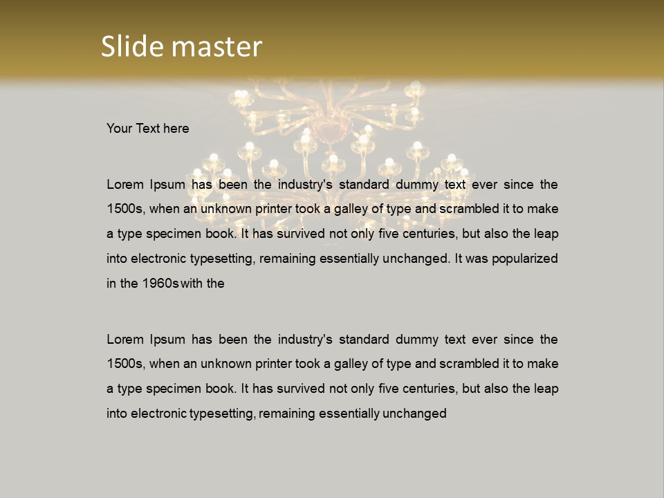 Crystal Painted Space PowerPoint Template