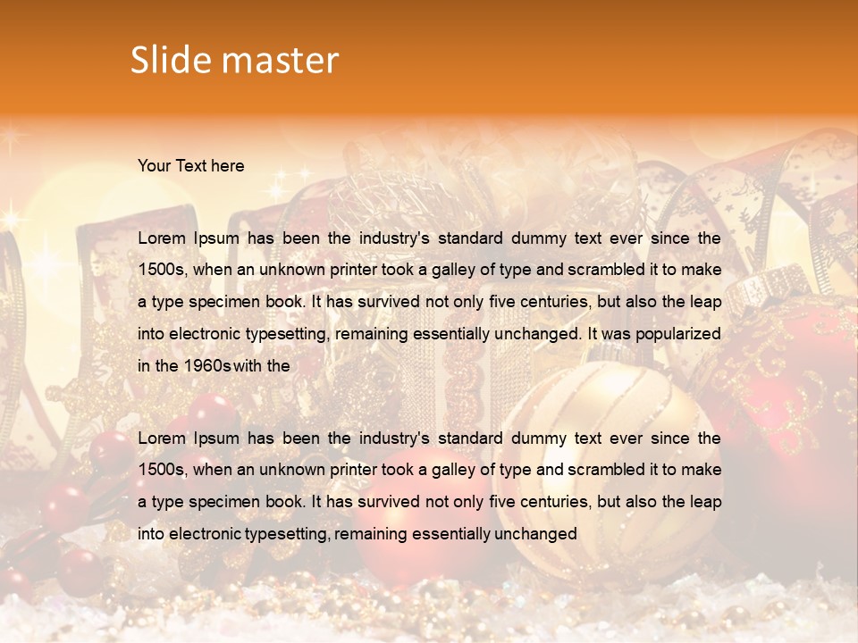 Gift New Gold PowerPoint Template