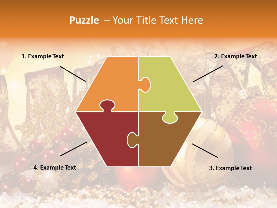 Gift New Gold PowerPoint Template