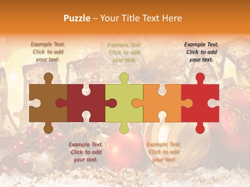 Gift New Gold PowerPoint Template