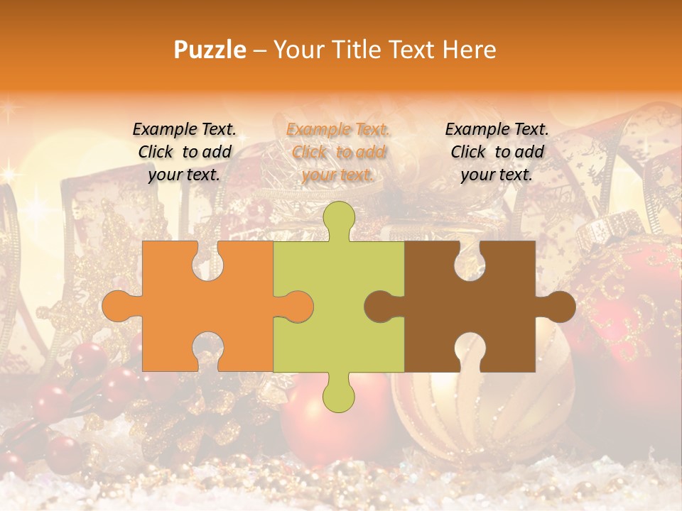 Gift New Gold PowerPoint Template