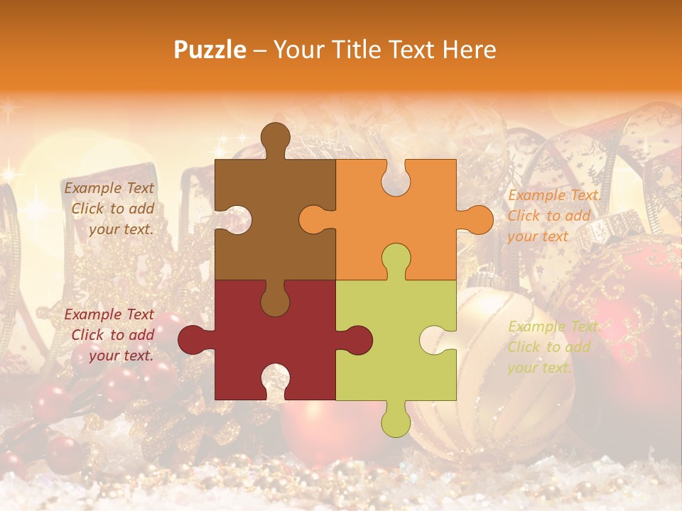 Gift New Gold PowerPoint Template