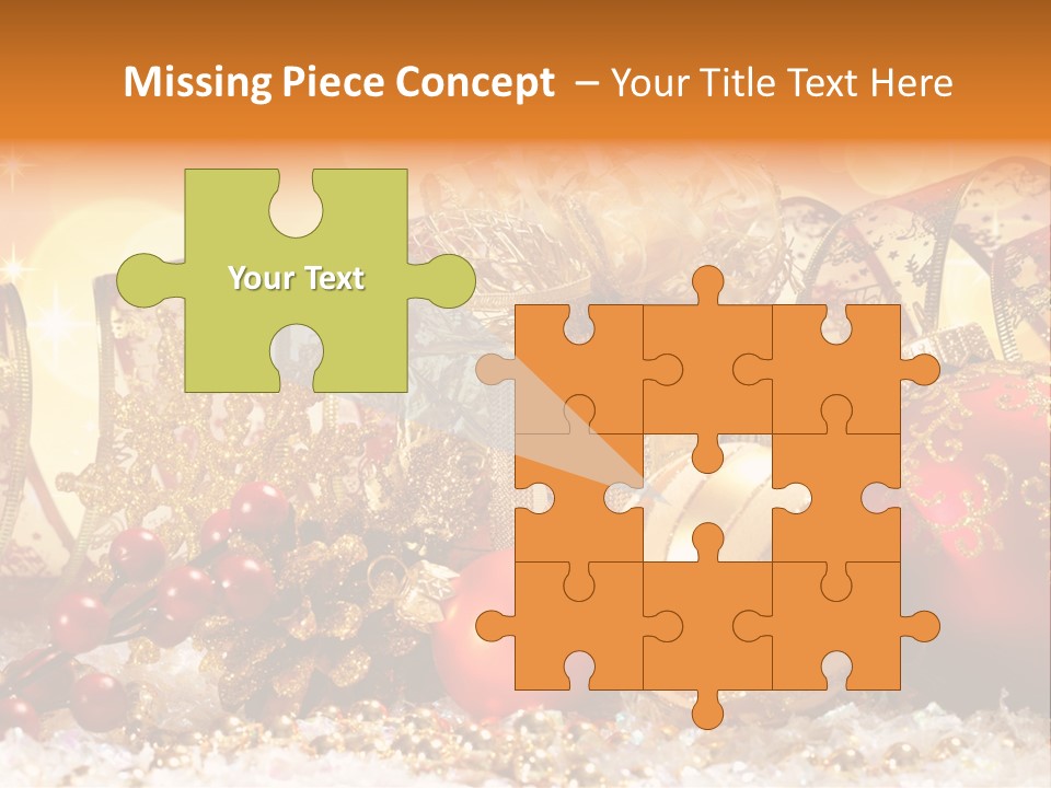 Gift New Gold PowerPoint Template